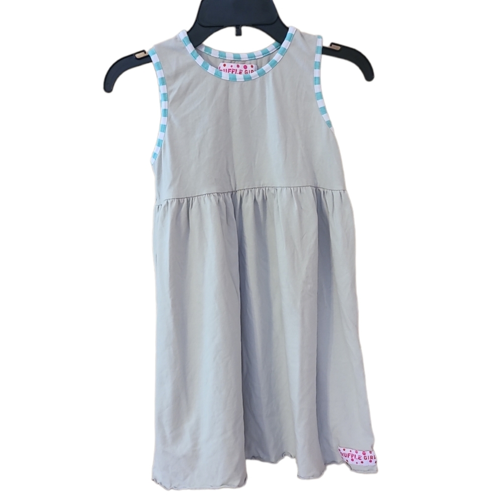 Ruffle Girl dress, 10 girls, 95% Cotton, 5% Spandex